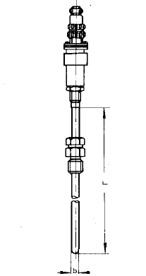 WZPK-368S可動(dòng)卡套螺紋插座式鎧裝鉑熱電阻安裝圖片