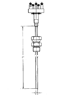 WZPK-205S固定卡套螺紋簡(jiǎn)易式鎧裝鉑熱電阻安裝圖片